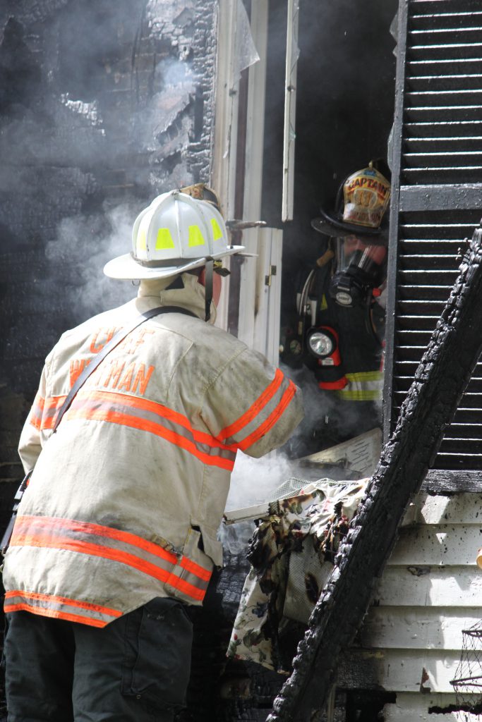 firefighter in scene