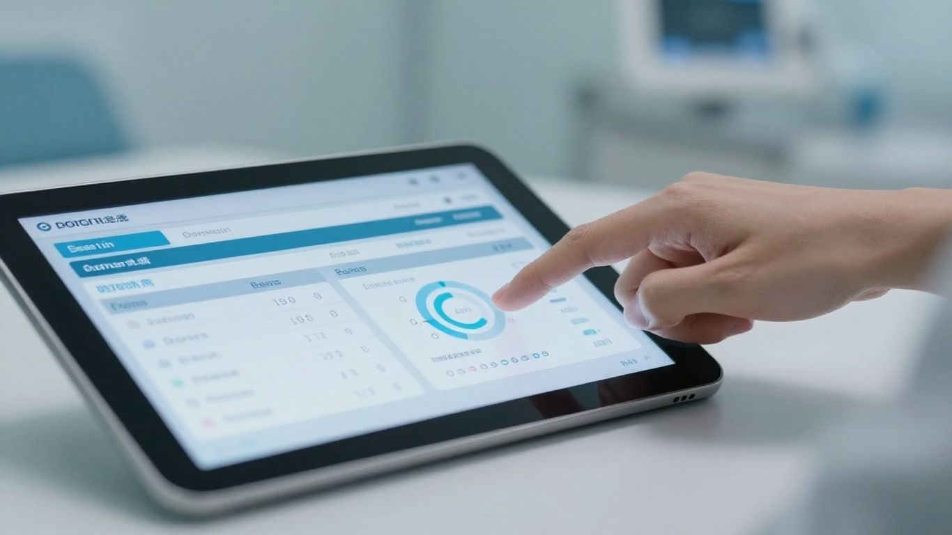 ePCR software interface on a tablet